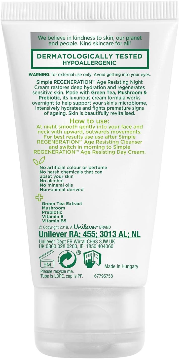 Simple  Age Resisting Night Cream