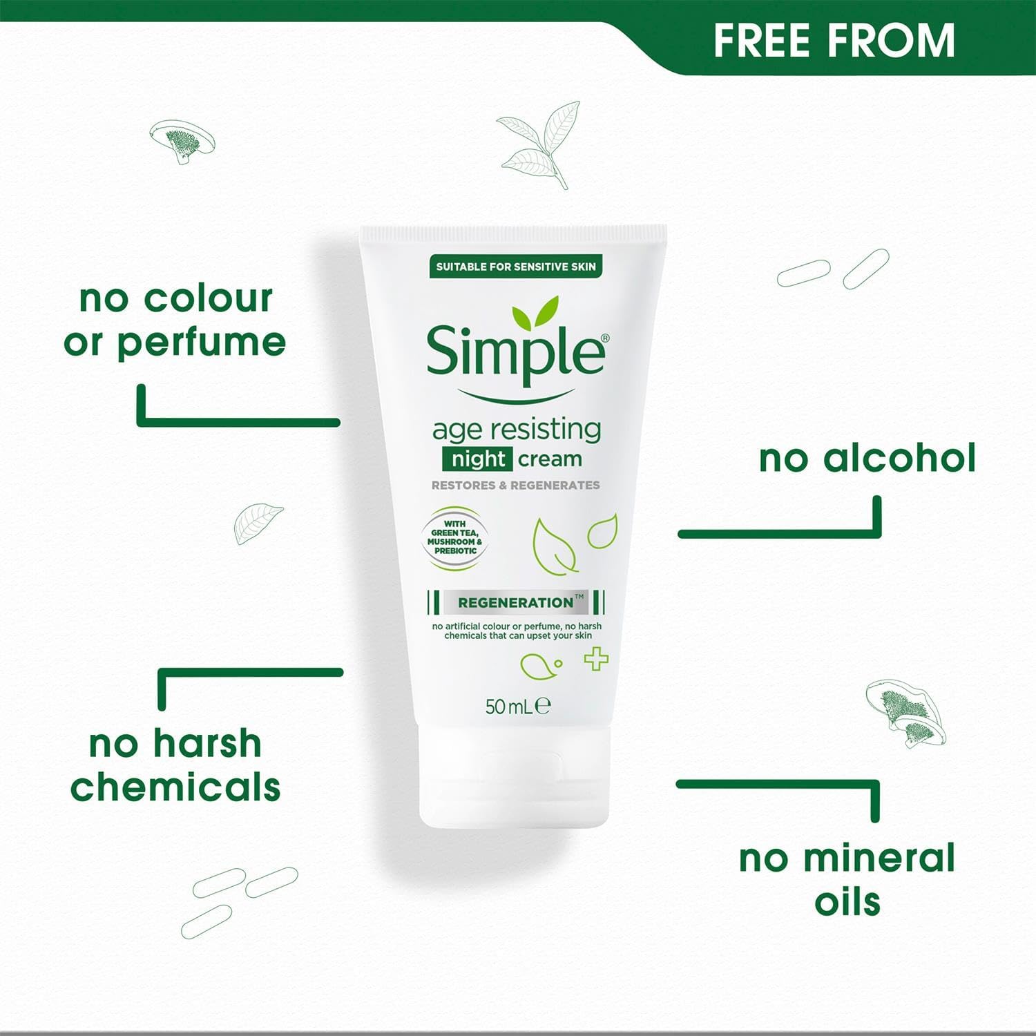 Simple  Age Resisting Night Cream