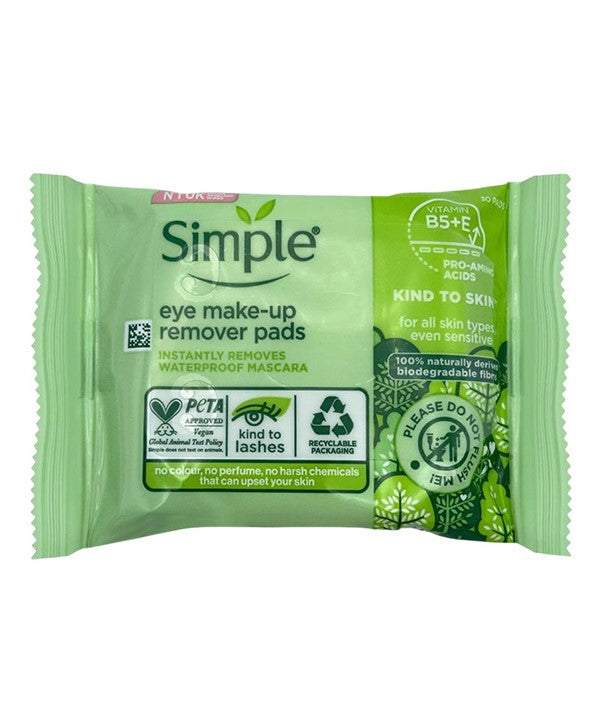 Simple  Kind To Eyes Eye Make Up Remover Pads