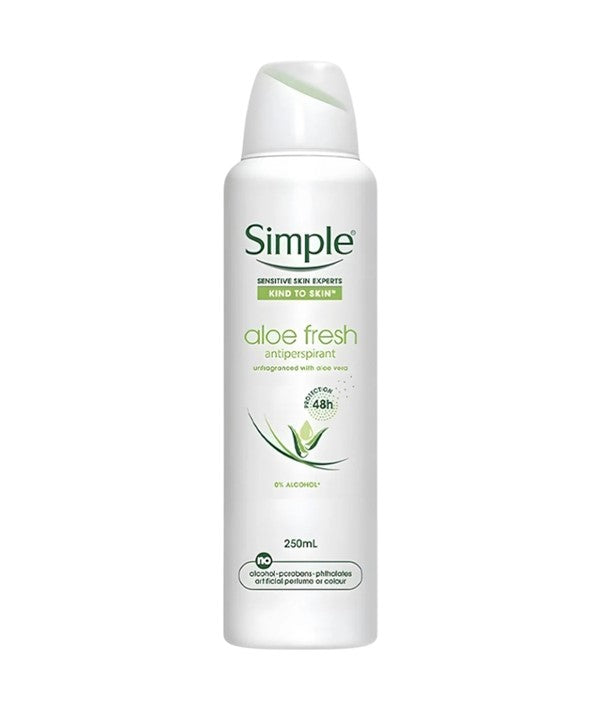 Simple Kind To Skin Aloe Fresh Antiperspirant Deodorant Spray