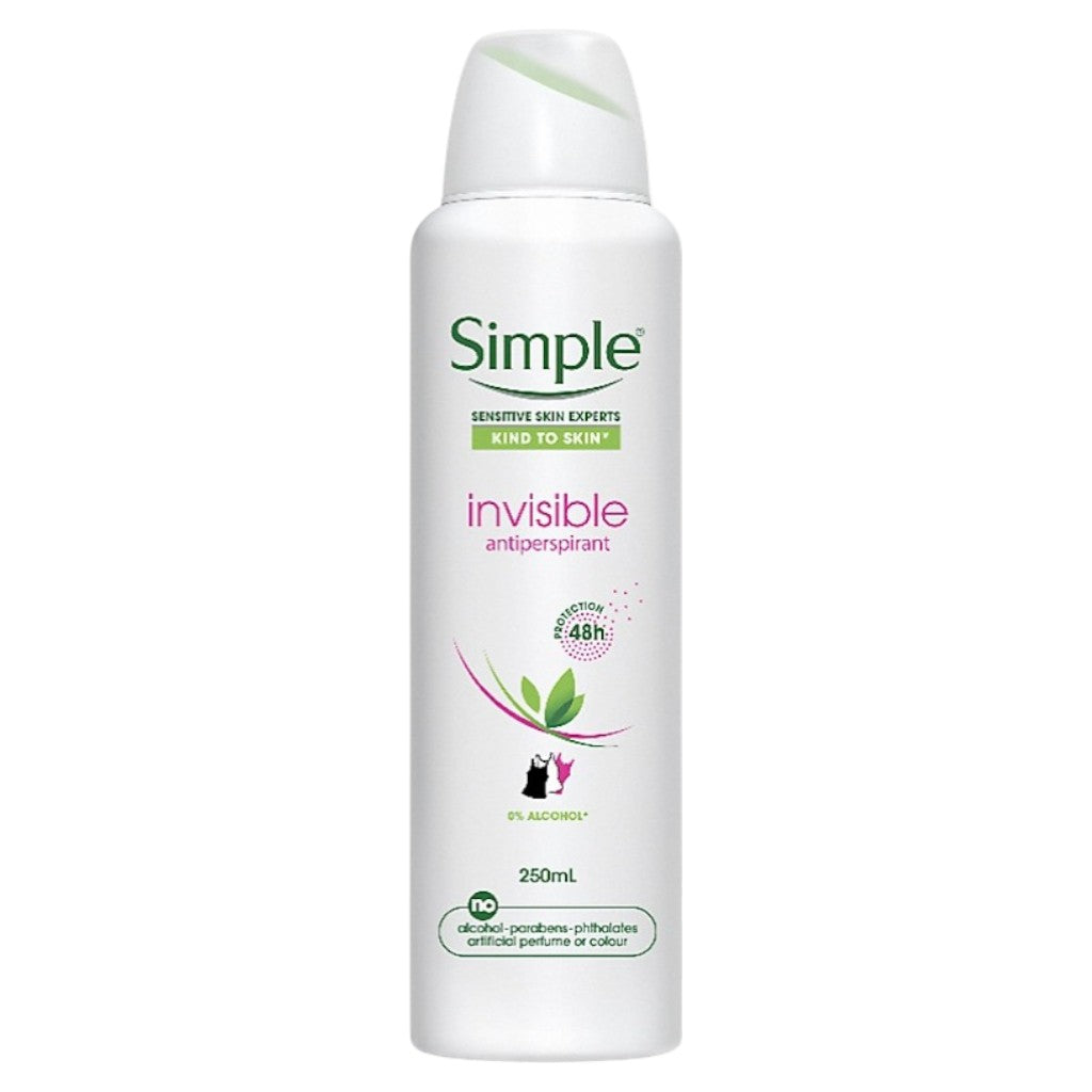 Simple Kind To Skin Invisible Antiperspirant Deodorant Spray