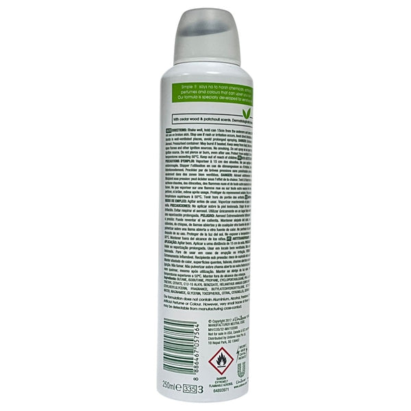 Simple Kind To Skin Pure Deodorant Spray