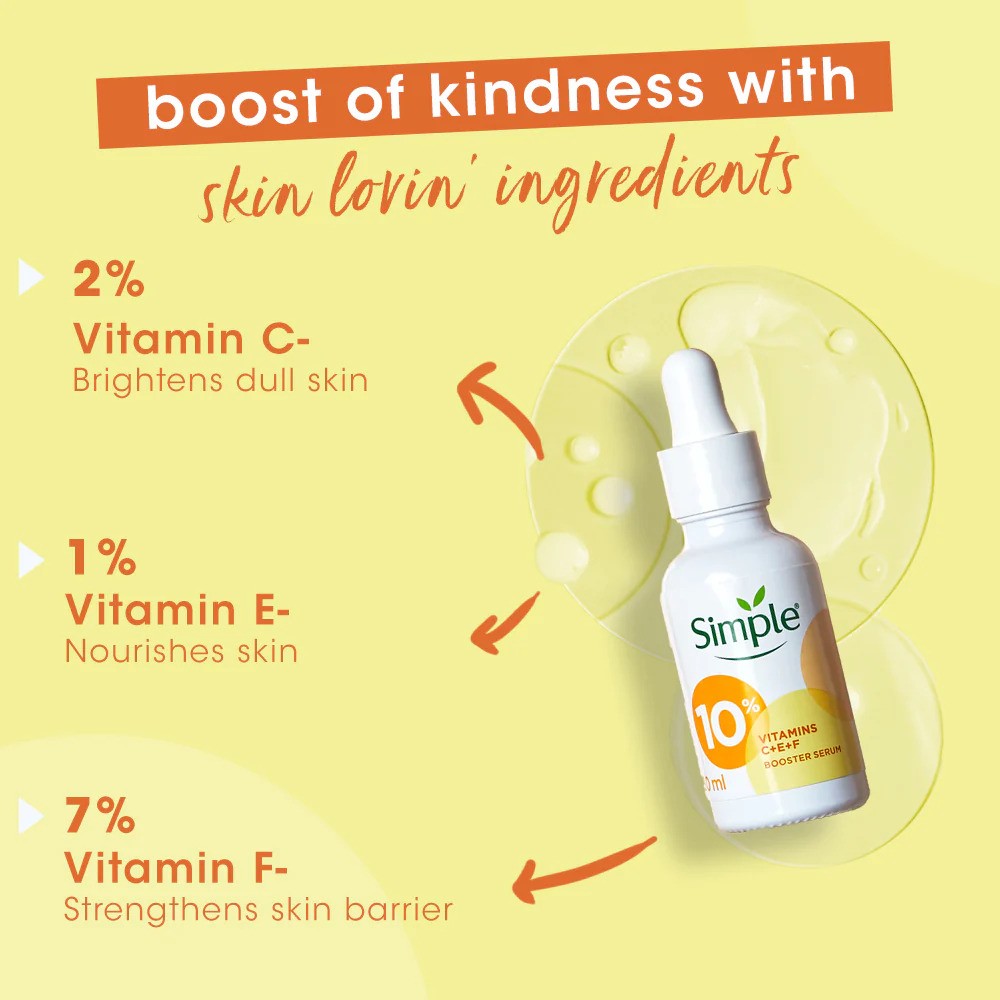 Simple  Vitamins C E F Booster Serum