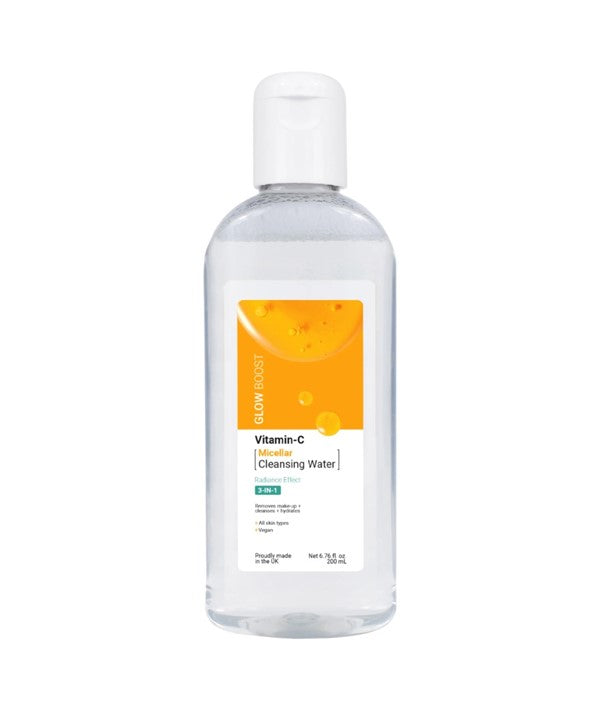 Skin Academy  Glow Boost 3In1 Vitamin C Micellar Cleansing Water