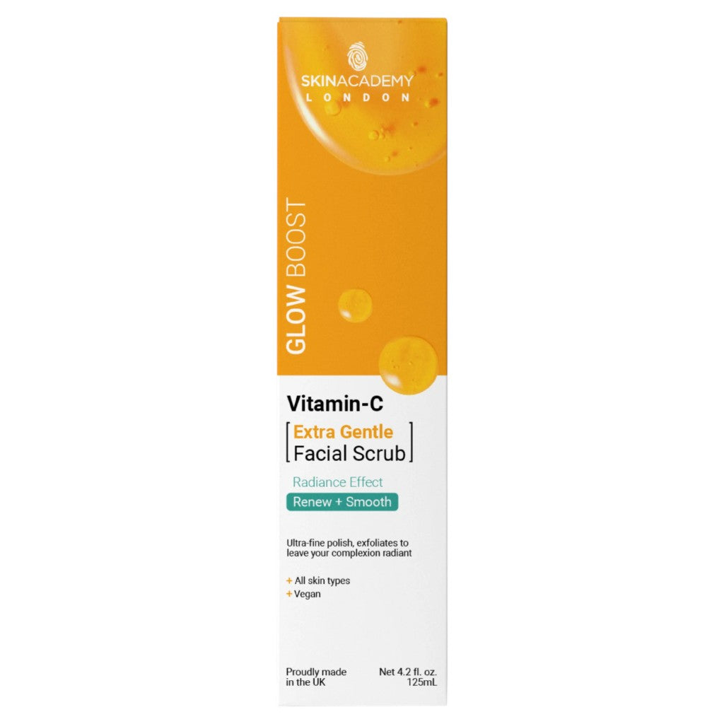 Skin Academy  Glow Boost Vitamin C Extra Gentle Facial Scrub