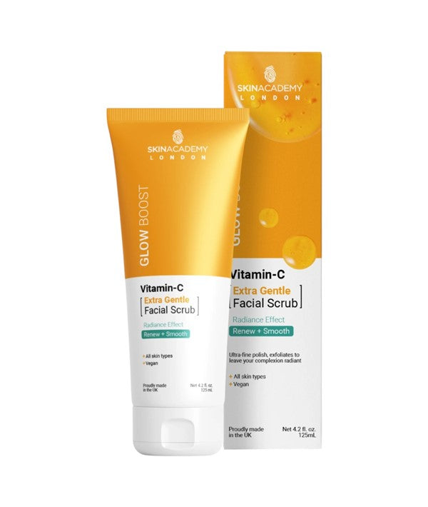 Skin Academy  Glow Boost Vitamin C Extra Gentle Facial Scrub