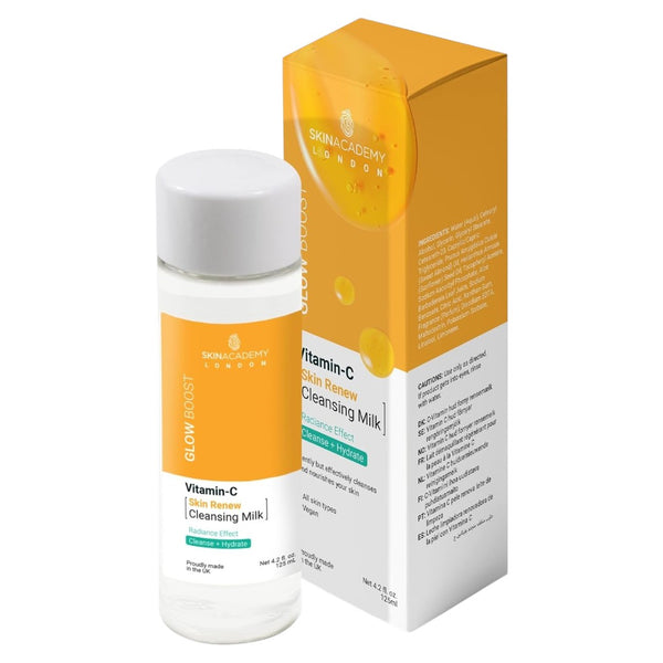 Skin Academy  Glow Boost Vitamin C Skin Renew Cleansing Milk