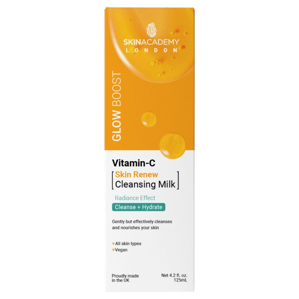 Skin Academy  Glow Boost Vitamin C Skin Renew Cleansing Milk
