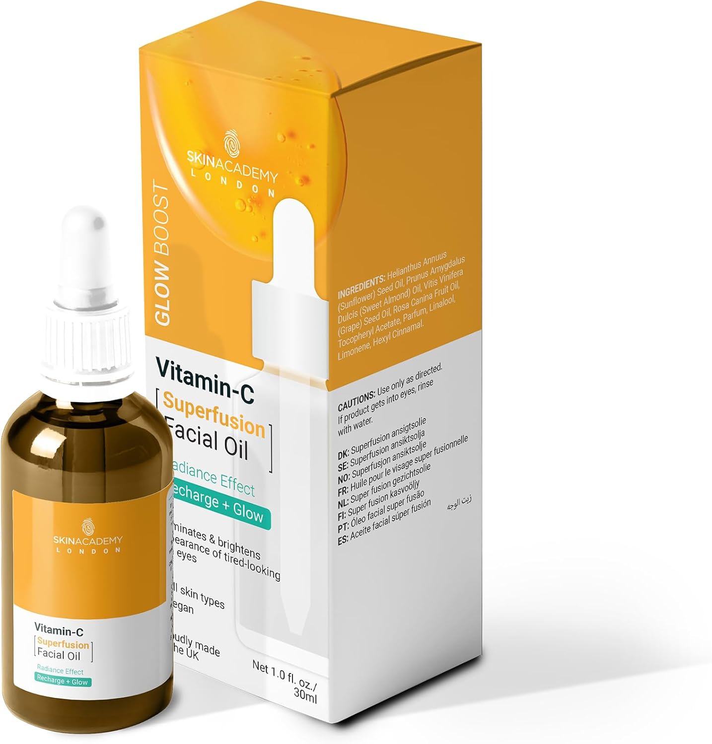 Skin Academy  Glow Boost Vitamin C Superfusion Facial Oil