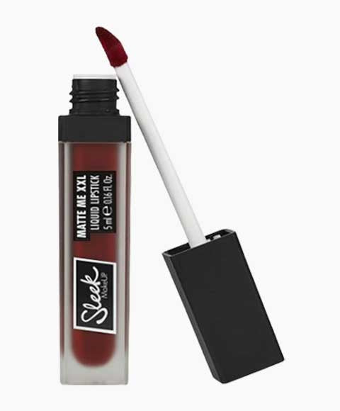 sleek make up Matte Me XXL Liquid Lipstick I M Vegan Left On Red