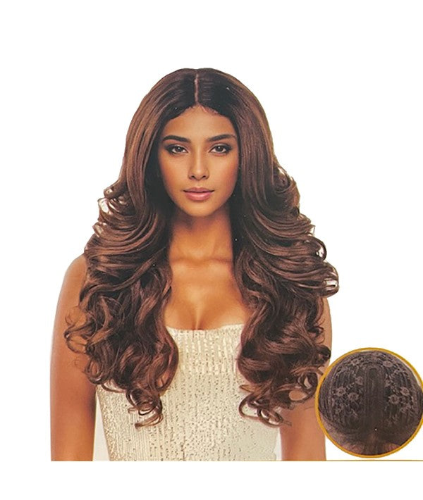 Sleek Spotlight Luxurious Synthetic Lace Parting Jane Wig