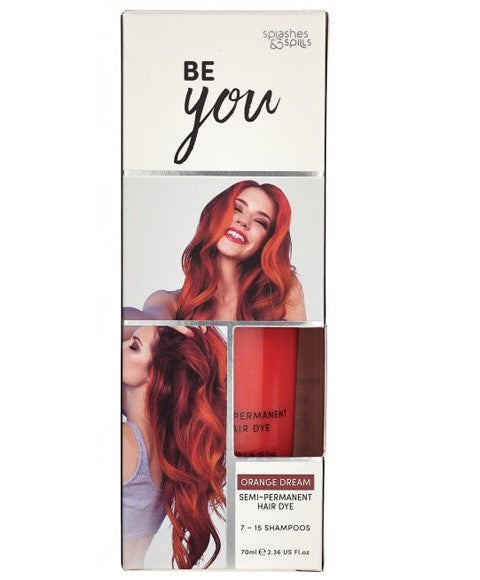 Splashes And Spills Be You Orange Dream Semi Permanent Hair Dye