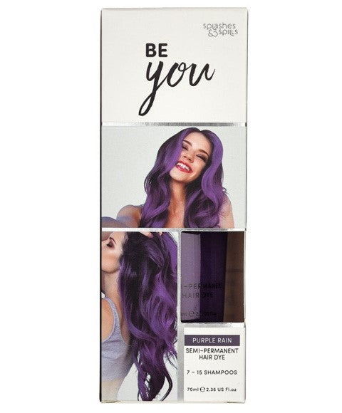 Splashes And Spills Be You Purple Rain Semi Permanent Hair Dye