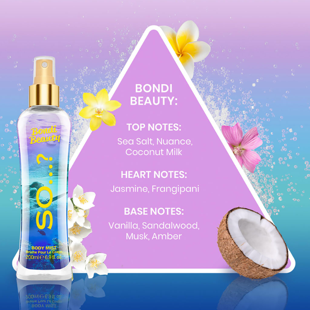 So Fragrance  Bondi Beauty Body Mist