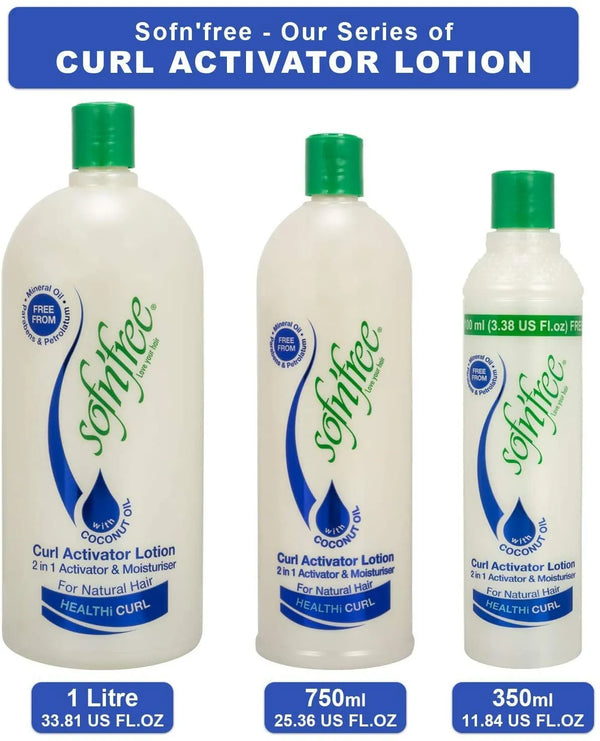 Sof N Free Curl Activator Lotion Vitamin E Panthenol 2in1 Activator Moisturizer - Afro Hair Boutique