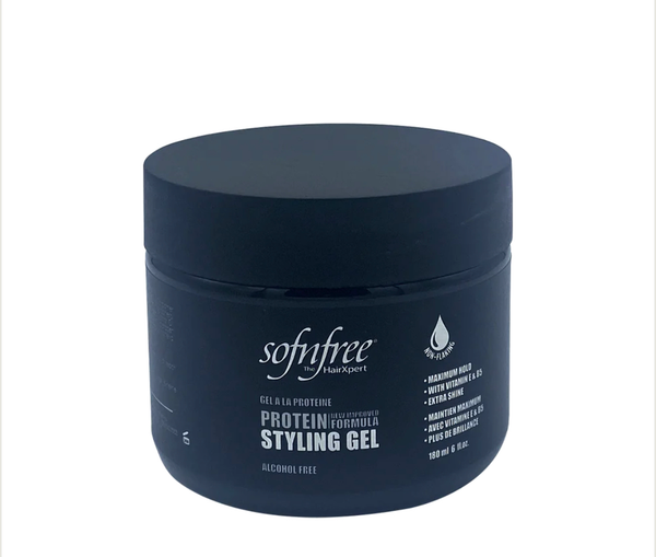 Sof N Free Protein Styling Gel Black 180ml / 500ml / 907ml - Afro Hair Boutique