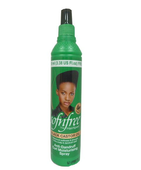 M And M Cosmetics Sof N Free Black Castor Oil Anti Dandruff Curl Moisturizing Spray