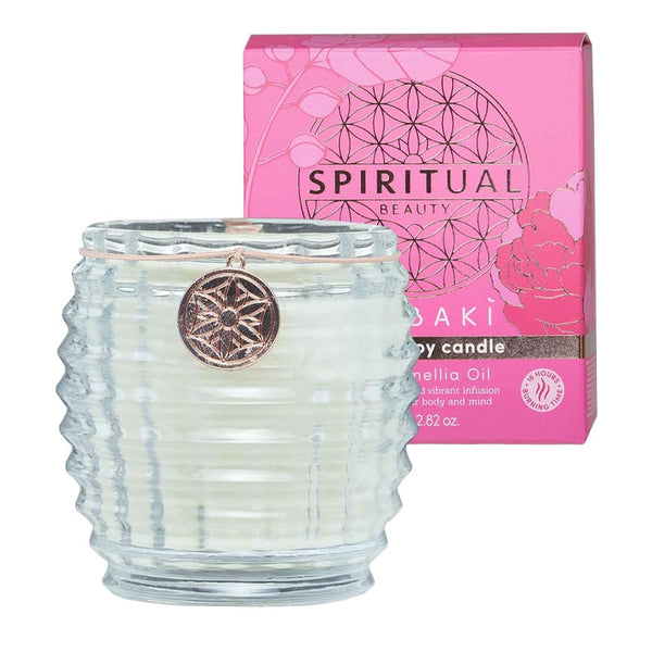 Spiritual Beauty Camellia Oil Scented Soy Candle 80g - Afro Hair Boutique