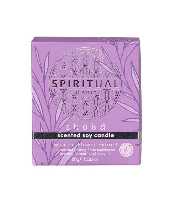 Spiritual Beauty  Iris Flower Extract Scented Soy Candle