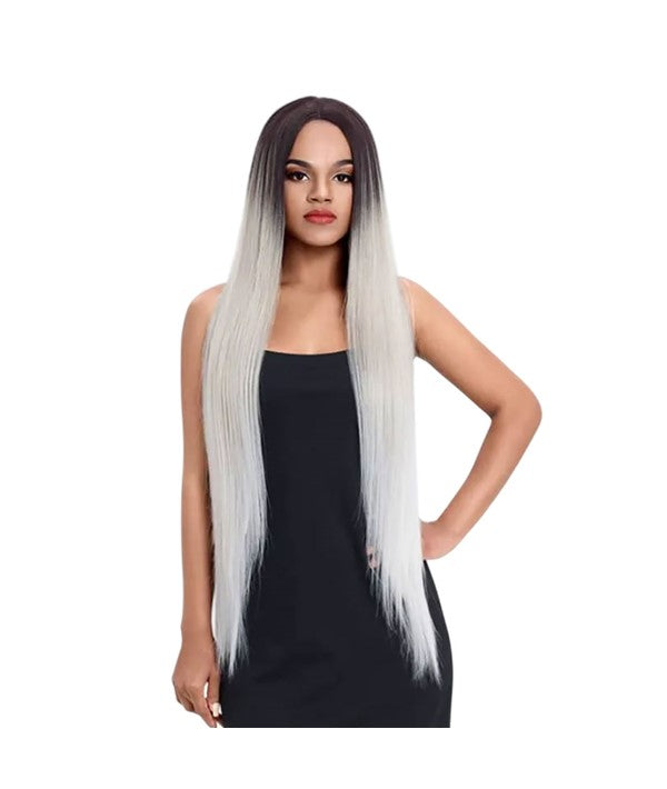 Sleek Spotlight Luxurious Synthetic Lace Parting Lima Wig