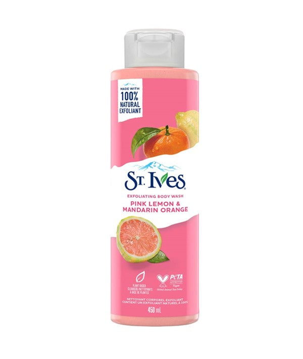 St Ives Pink Lemon And Mandarin Orange Exfoliating Body Wash