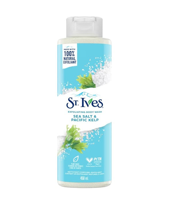 St Ives  Sea Salt And Pacific Kelp Exfoliating Body Wash