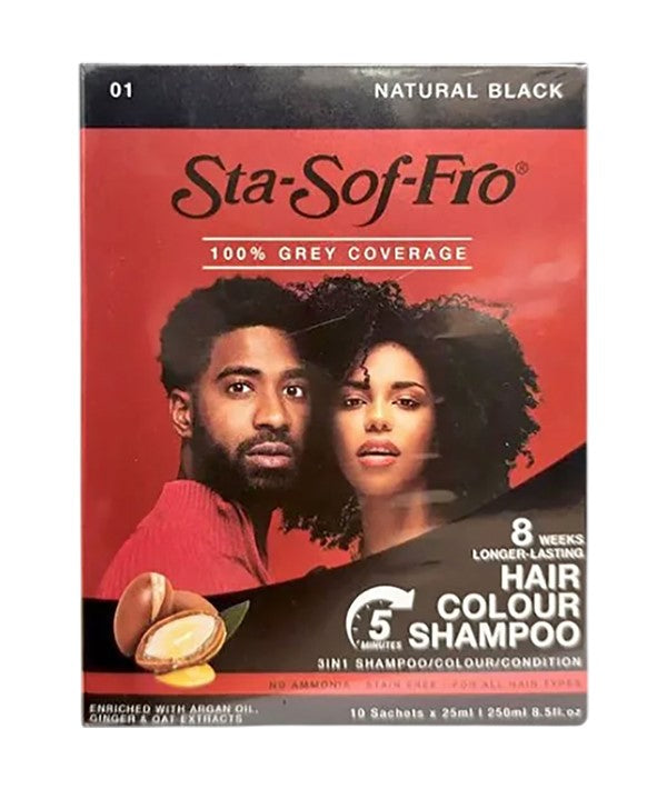 M And M Cosmetics Sta Sof Fro 3 In 1 Hair Colour Shampoo 01