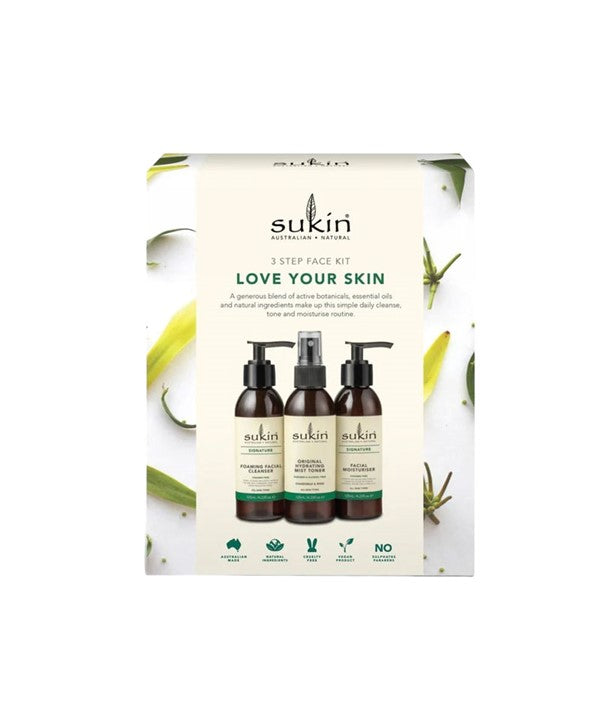 Sukin  Love Your Skin 3 Step Face Kit