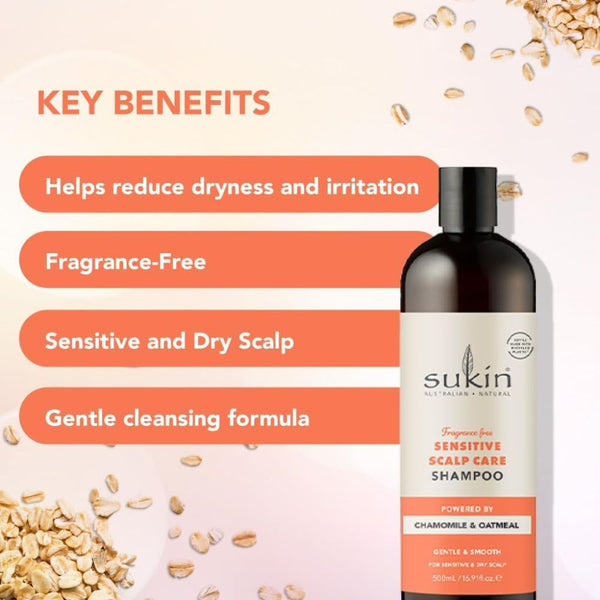 Sukin  Sensitive Scalp Care Chamomile And Oatmeal Shampoo