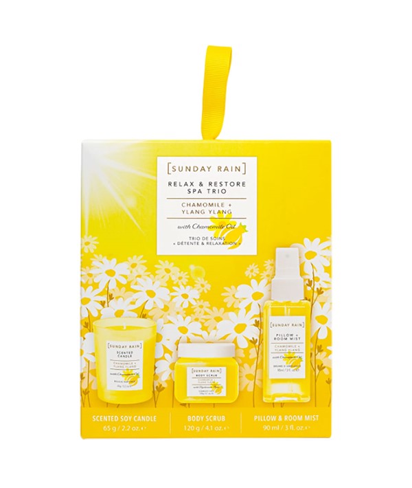 Sunday Rain  Chamomile Ylang Ylang Relax And Restore Spa Trio