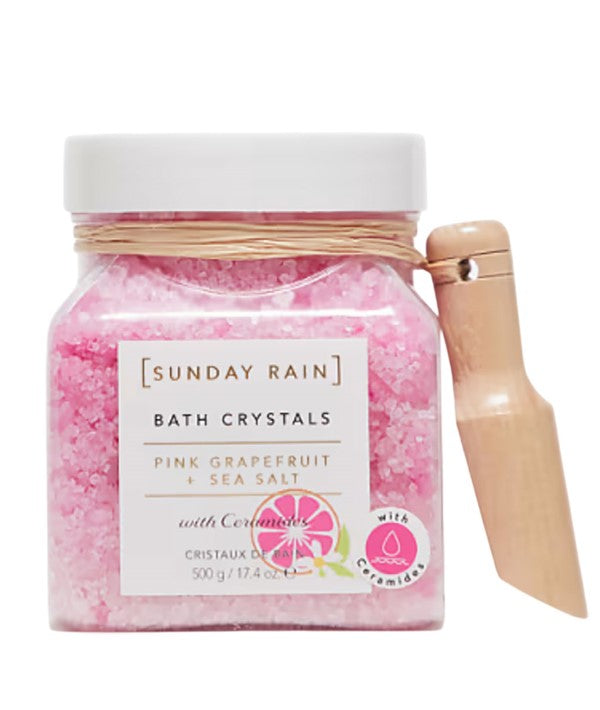 Sunday Rain  Pink Grapefruit And Sea Salt Bath Crystals