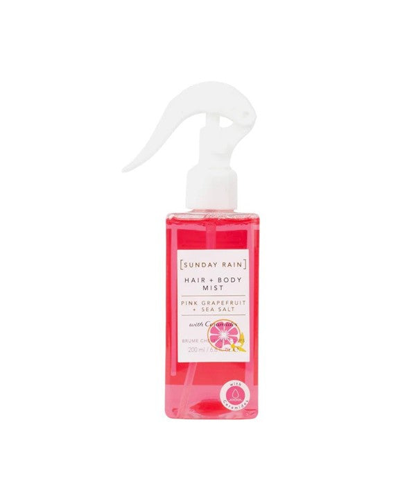 Sunday Rain  Pink Grapefruit And Sea Salt Hair Body Mist