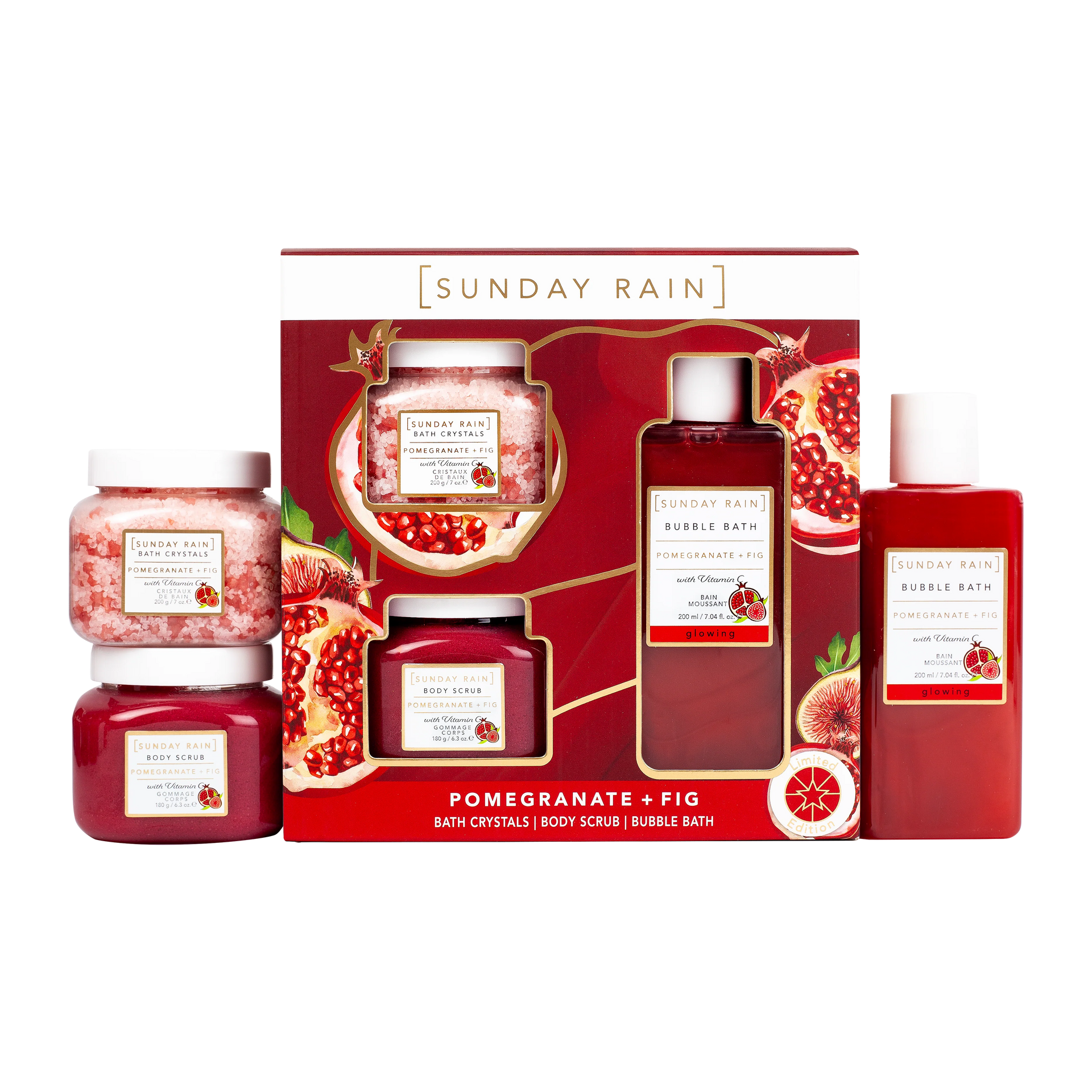 Sunday Rain Pomegranate And Fig Body Trio