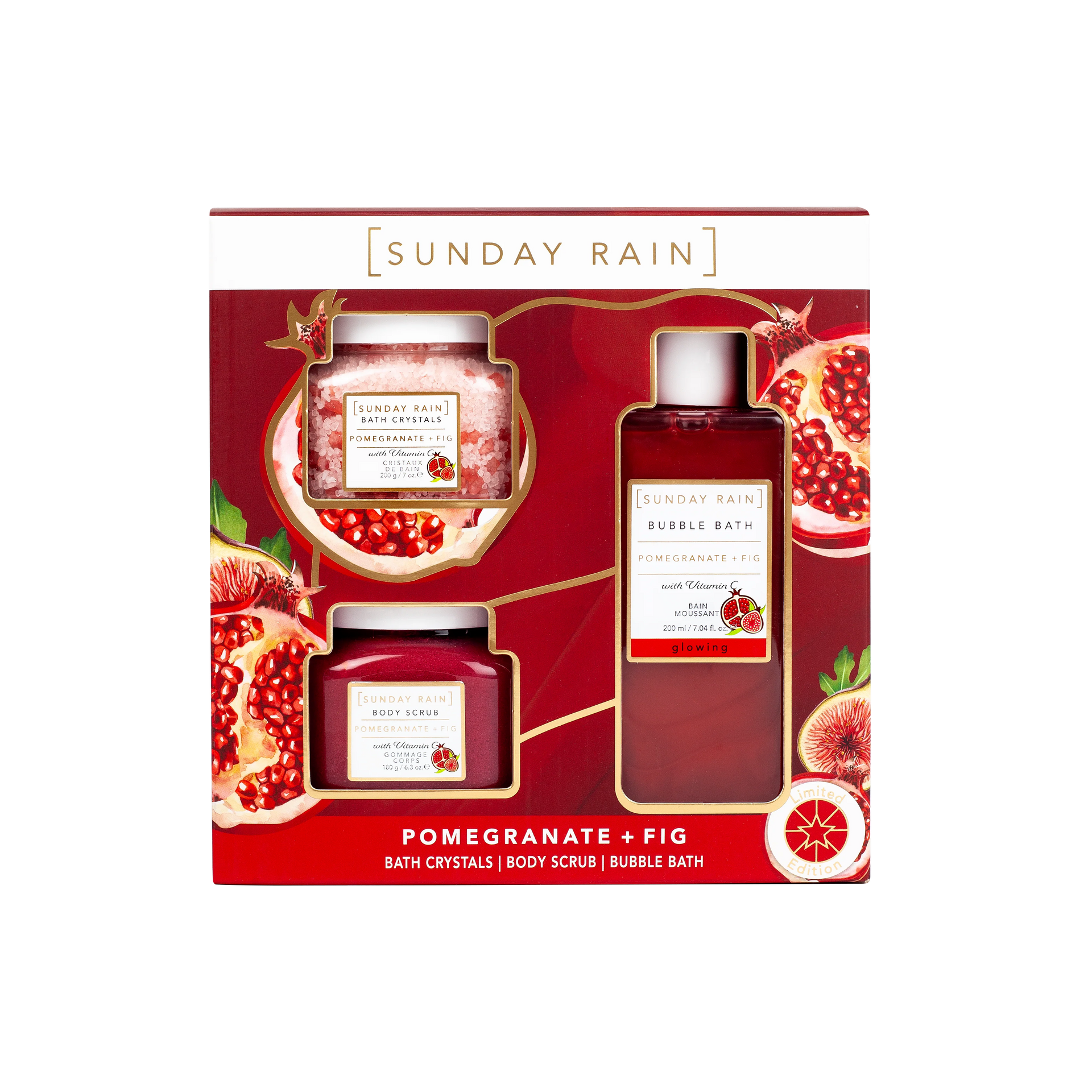 Sunday Rain Pomegranate And Fig Body Trio