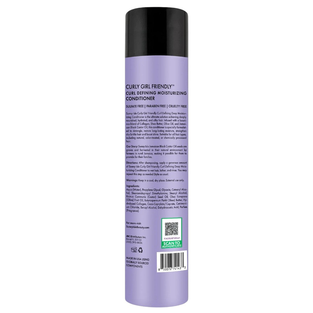 Sunny Isle  Curly Girl Friendly Curl Defining Deep Moisturizing Conditioner