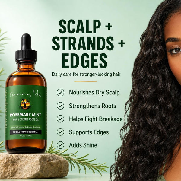 Sunny Isle  Rosemary Mint Hair And Strong Roots Oil