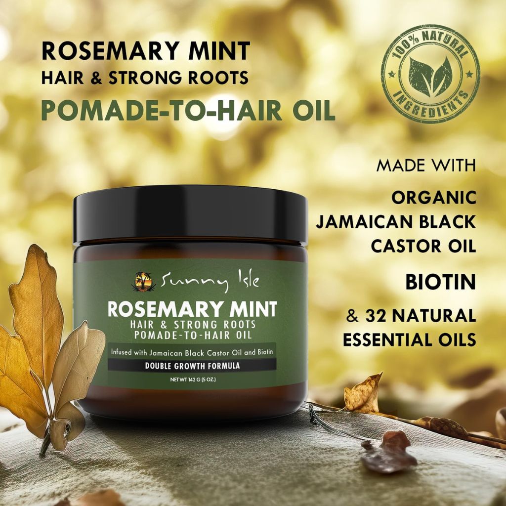 Sunny Isle  Rosemary Mint Hair And Strong Roots Pomade To Hair Oil