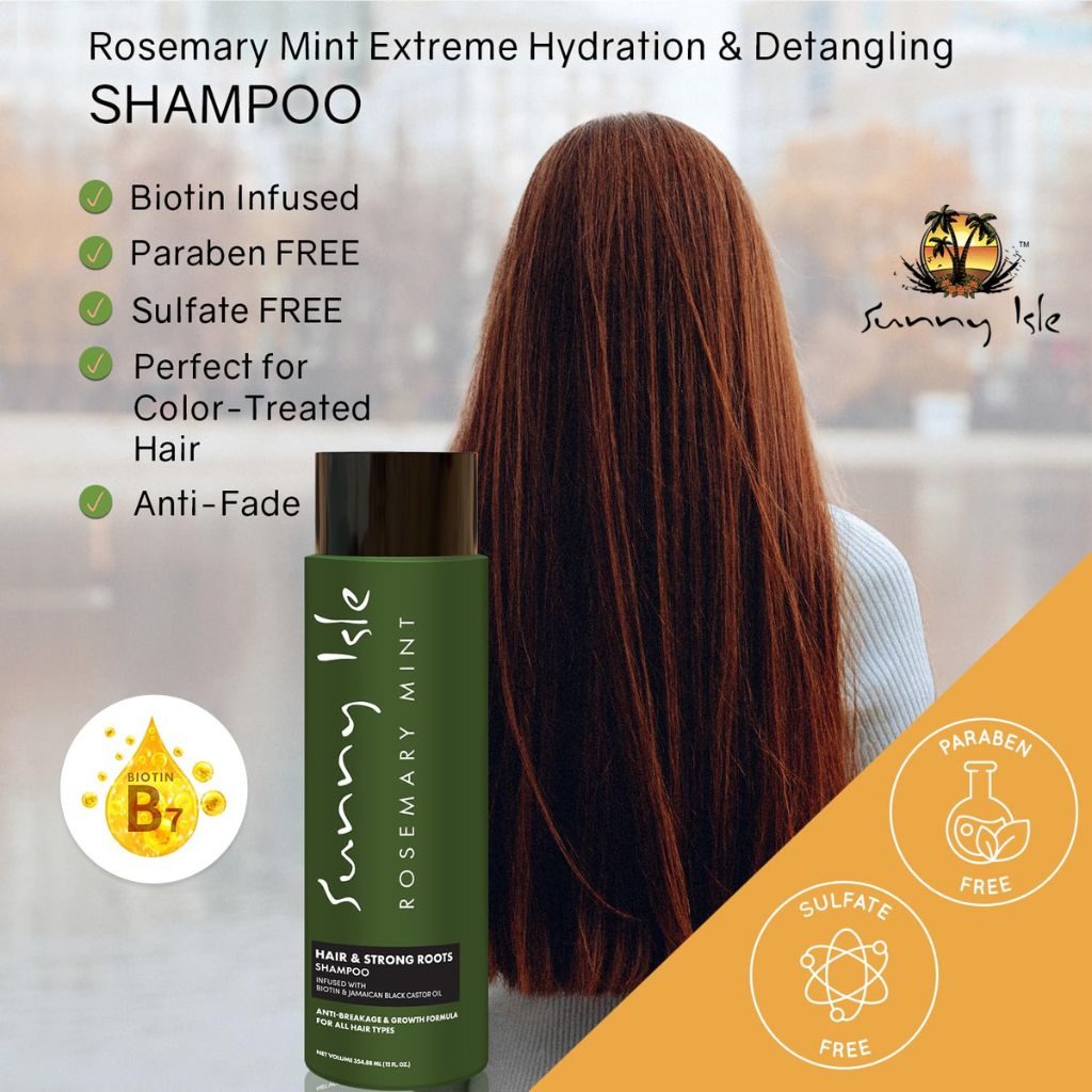 Sunny Isle  Rosemary Mint Hair And Strong Roots Shampoo