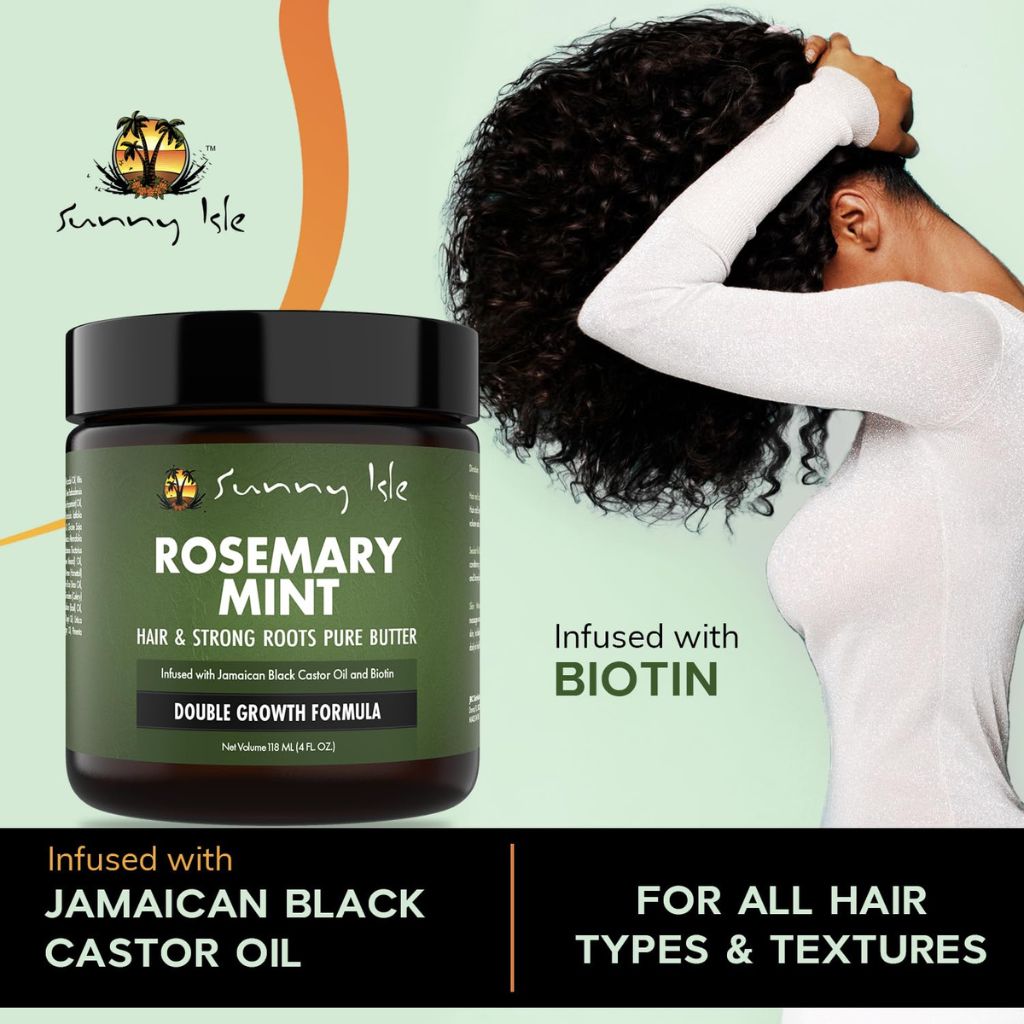 Sunny Isle  Rosemary Mint Hair And Strong Roots Pure Butter
