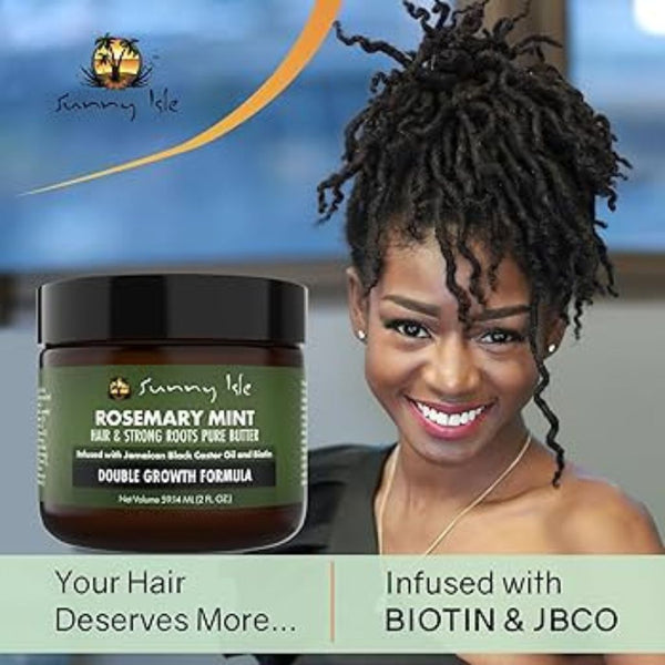 Sunny Isle  Rosemary Mint Hair And Strong Roots Pure Butter