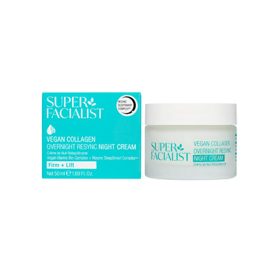 Super Facialist Vegan Collagen Overnight Resync Night Cream 50ml