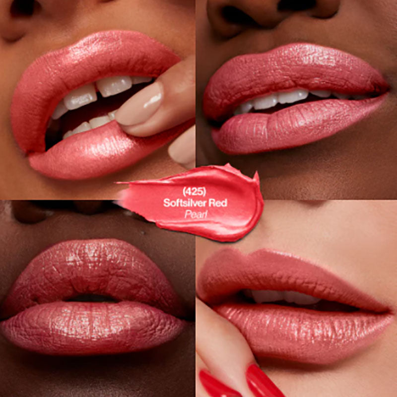 Revlon Super Lustrous Pearl Lipstick 425 Softsilver Red