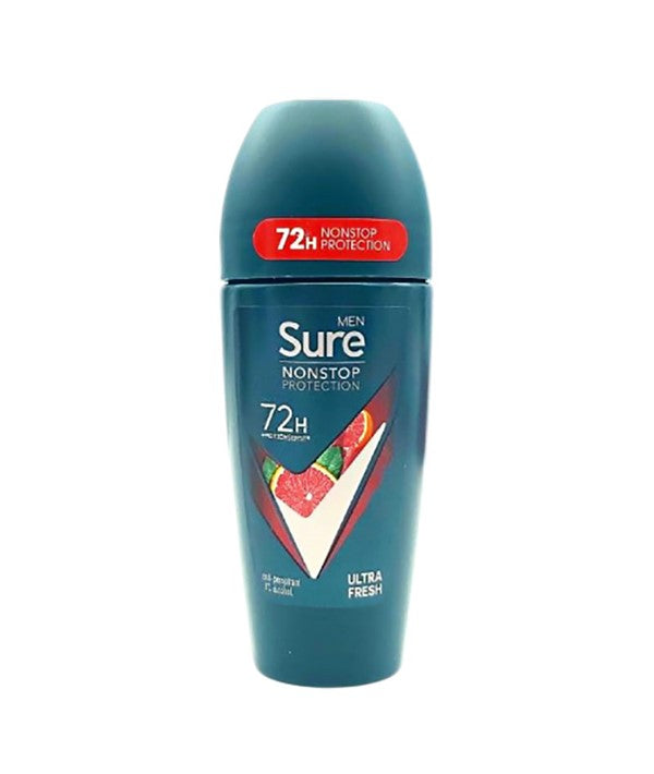 Sure  Men Nonstop 72H Protection Anti Perspirant Roll On Ultra Fresh