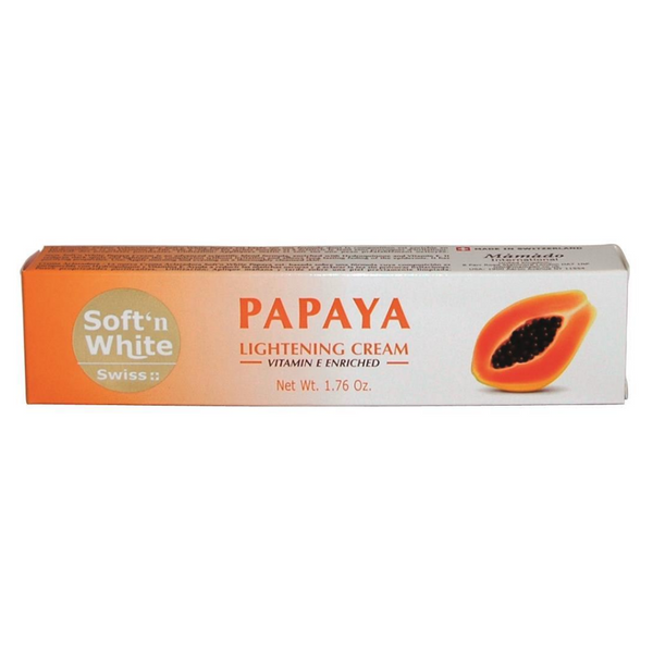 Mamado Swiss Soft N White Papaya Lightening Cream 50g - Afro Hair Boutique