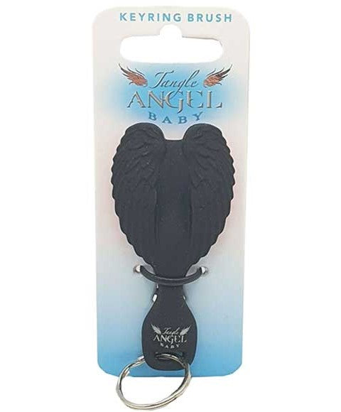 Tangle Angel Baby Keyring Brush Black Pink