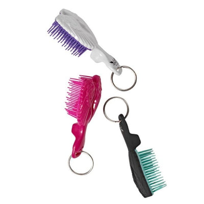 Tangle Angel Baby Keyring Brush Black Turquoise