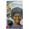 Titan Donna Argan And Black Castor Satin Sleep Cap 22612 Black