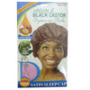 Titan Donna Argan And Black Castor Satin Sleep Cap 22613 ASST