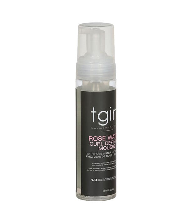 TGIN  Rose Water Curl Defining Mousse
