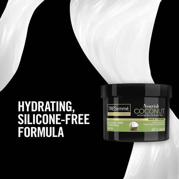 TRESemme Nourish Coconut Rinse Out Treatment With Coconut Oil & Aloe Vera 440ml - Afro Hair Boutique